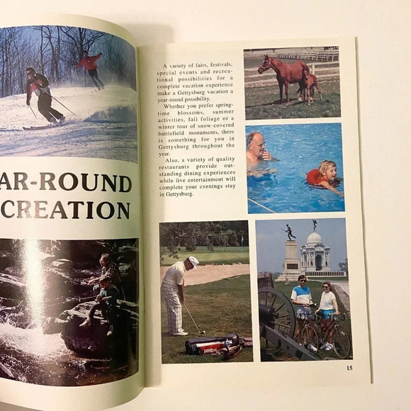 Vintage 1993 Gettysburg  Guide Brochure Pennsylvania Pamphlet Booklet - Picture 10 of 16